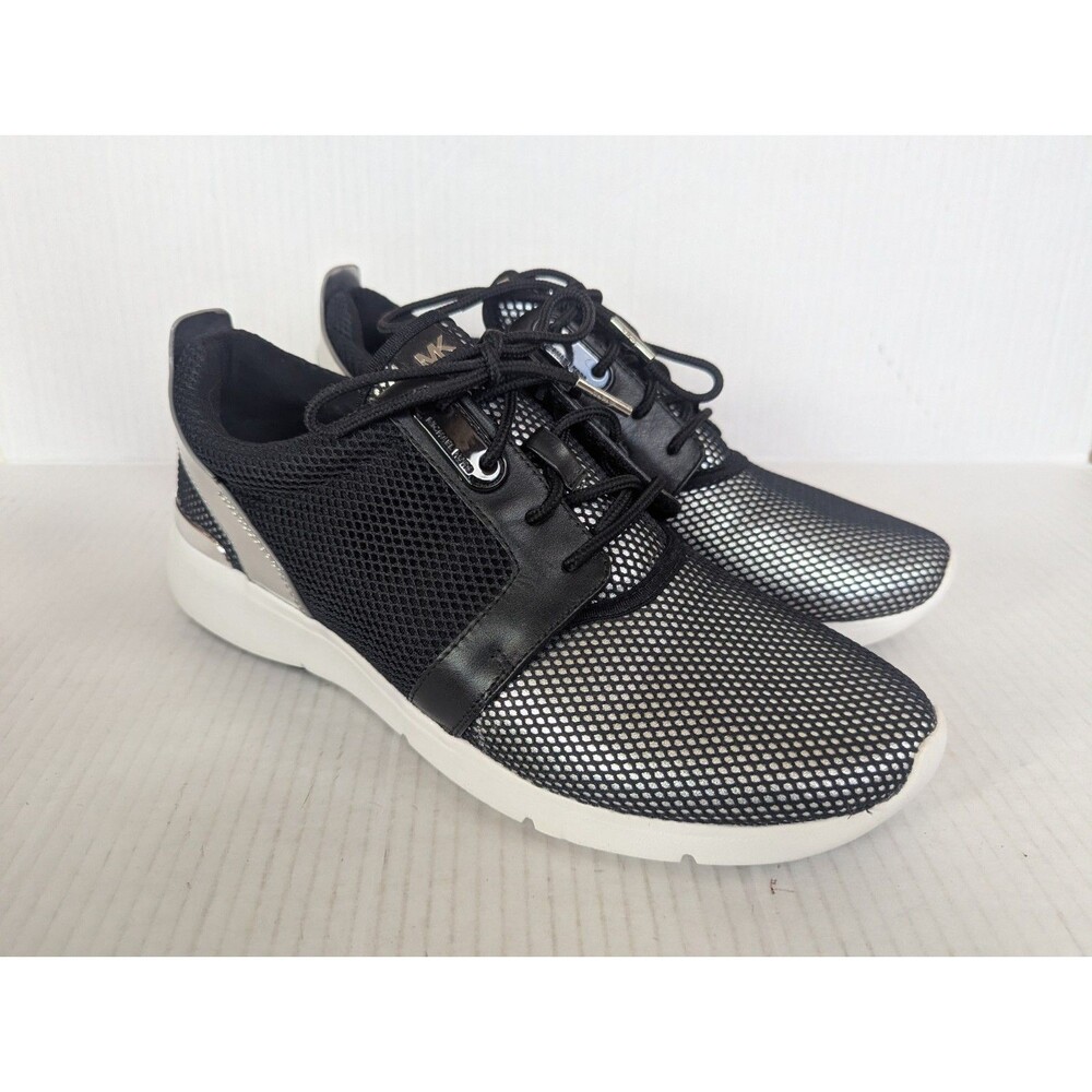 Michael Kors Shoes Women's 10M Amanda Trainer Black Metalic Athletic Sneakers